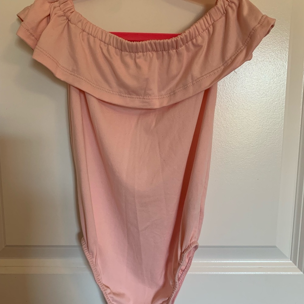 Pink Off-Shoulder Bodysuit